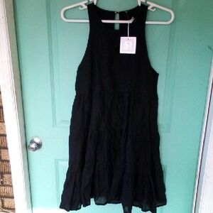 Black Sleeveless Mini Dress